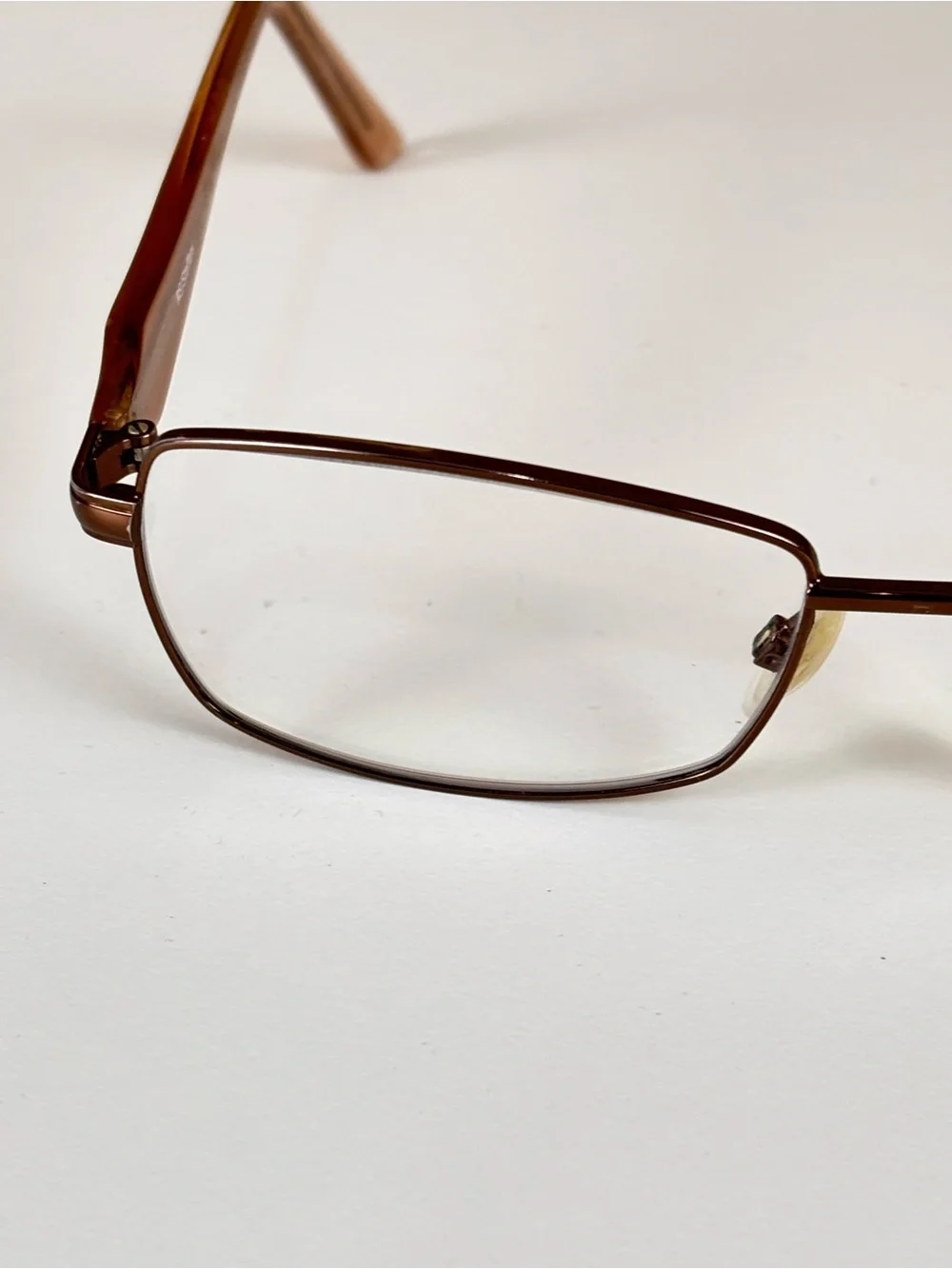 RS/Steffani Rectangular Brown Metal Rim Glasses RSS 03 COL 10 57X15-135